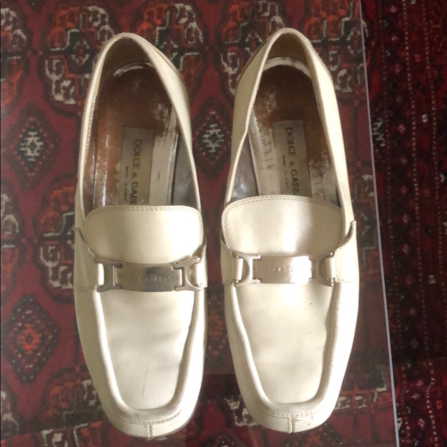 Dolce & Gabbana Off White Loafers